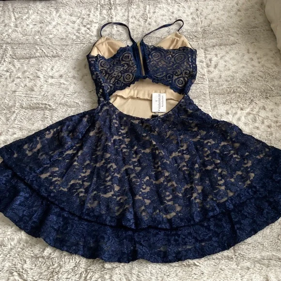 Midnight Blue Evening Dress - Picture 5 of 5